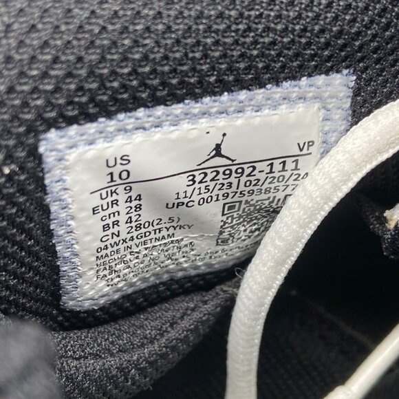 Air Jordan 6 Rings 'Reverse Oreos' Size 10 Men White Black 322992-111 - Picture 8 of 9